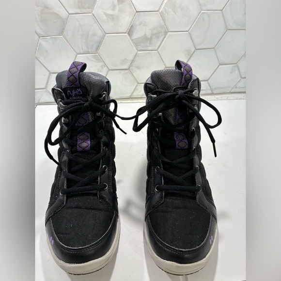 Ryka Aurora Women's Quilted High-Top Black Ankle Booties Size 7 - Picture 13 of 15